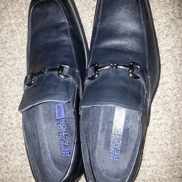 KENNETH COLE-Captain Kyd-Black Leather-Horse Bit-Business/Casual Loafers-Sz 10.5 - Picture 6 of 8